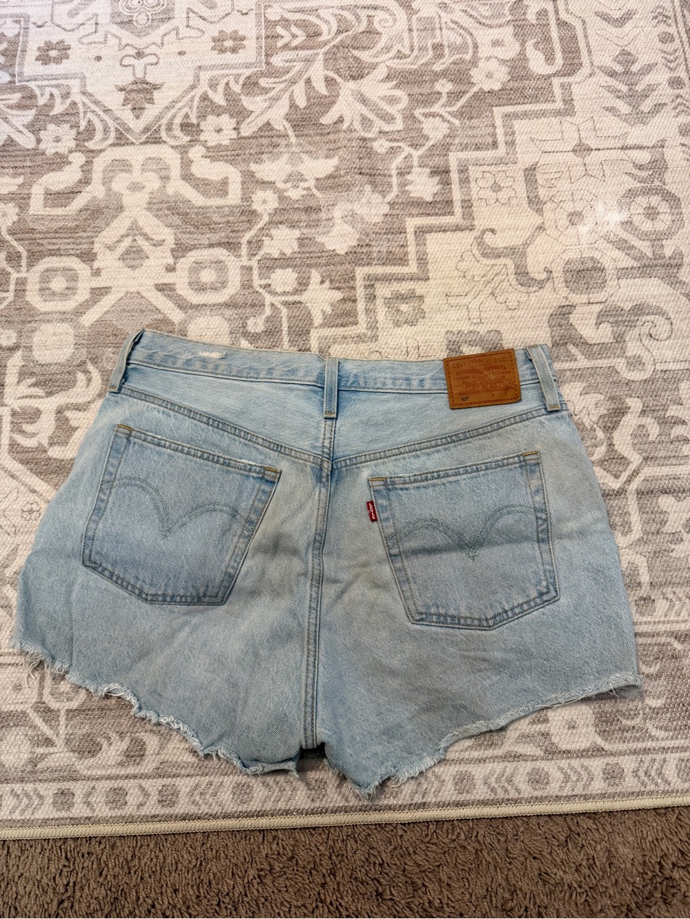 Levi's Light Blue Denim Cutoff Shorts